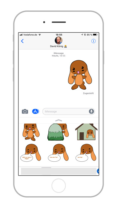 Emulate iPhone app Rabbit Pepper using MyAndroid