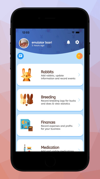 Emulate iPhone app Rabbitry Farm log management using MyAndroid Emulate iPhone app Rabbitry Farm log management using MyAndroid