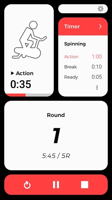 Emulate iPhone app R.A.B. Intervals Timer using MyAndroid Emulate iPhone app R.A.B. Intervals Timer using MyAndroid
