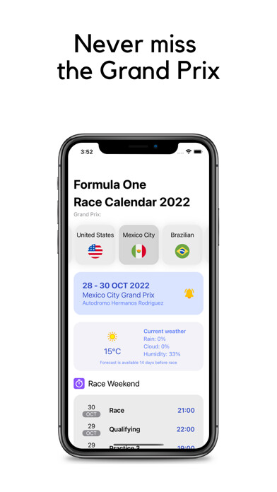 Emulate iPhone app RaceCalendar using MyAndroid Emulate iPhone app RaceCalendar using MyAndroid