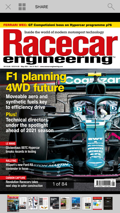 Emulate iPhone app Racecar Engineering Magazine using MyAndroid