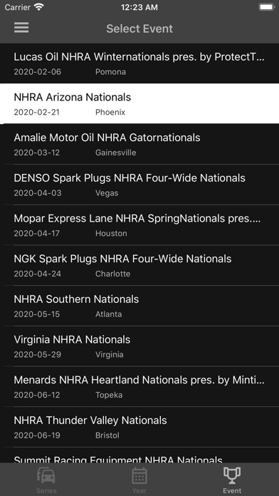 Emulate iPhone app Race Day Tracker - RDT using MyAndroid