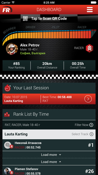 Emulate iPhone app RaceFacer using MyAndroid Emulate iPhone app RaceFacer using MyAndroid