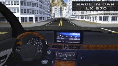 Emulate iPhone app Race in car LX 570 using MyAndroid