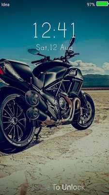 Emulate Android APK Racing Bike Lock Screen