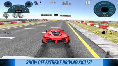 Emulate iPhone app Racing Car Speed Test using MyAndroid