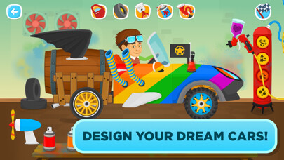 Emulate iPhone app Racing for kids - cars & games using MyAndroid