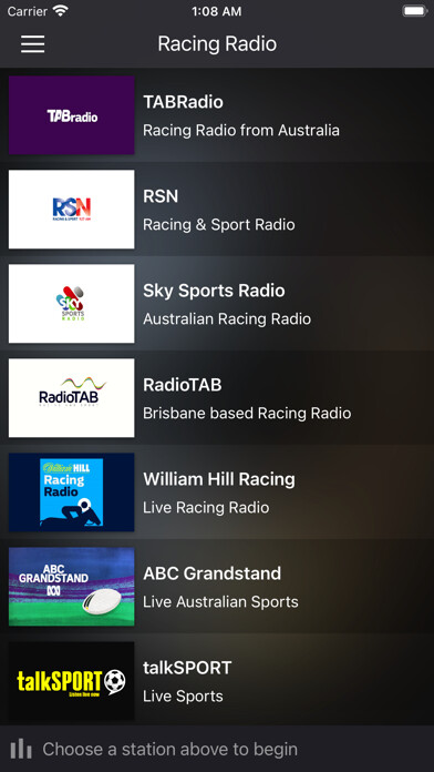 Emulate iPhone app Racing Radio using MyAndroid Emulate iPhone app Racing Radio using MyAndroid