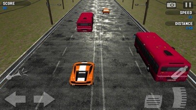 Emulate iPhone app Racing Traffic Car Tubor using MyAndroid