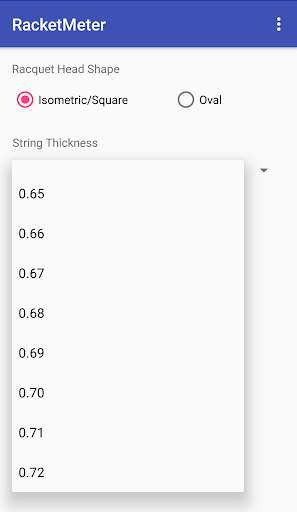 Emulate Android APK RacketMeter