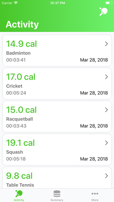 Emulate iPhone app Racket Sports: Track Calories using MyAndroid Emulate iPhone app Racket Sports: Track Calories using MyAndroid