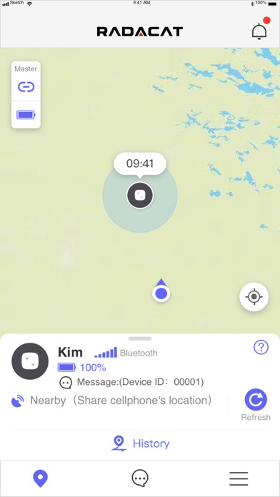 Emulate iPhone app Radacat Tracker using MyAndroid