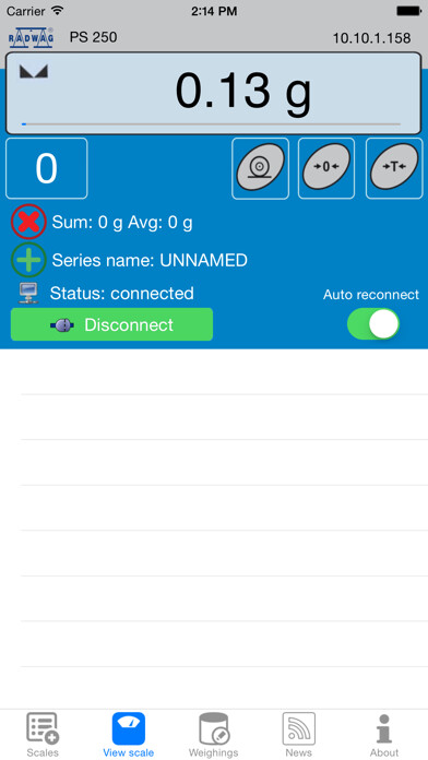 Emulate iPhone app RadConnect using MyAndroid
