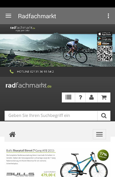 Run android online APK Radfachmarkt from MyAndroid or emulate Radfachmarkt using MyAndroid