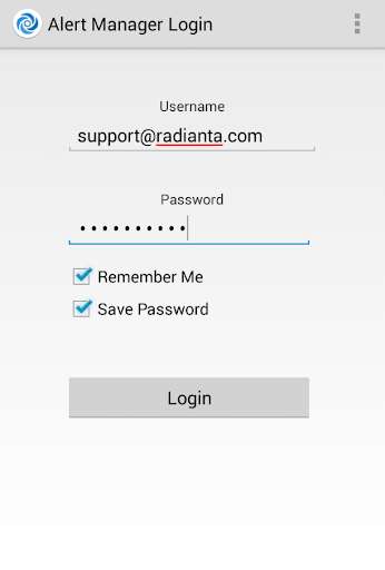 Emulate Android APK Radianta Alert Manager Emulate Android APK Radianta Alert Manager