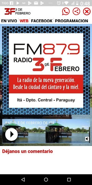 Run android online APK Radio 3 de Febrero FM 87.9 from MyAndroid or emulate Radio 3 de Febrero FM 87.9 using MyAndroid
