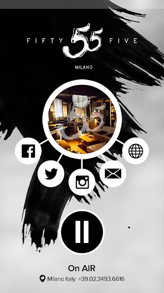 Emulate iPhone app Radio55Milano using MyAndroid