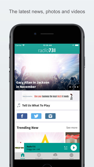 Emulate iPhone app Radio731 using MyAndroid