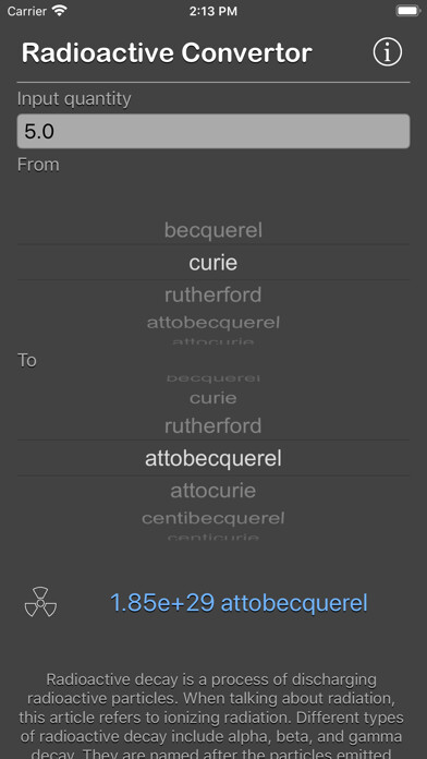Emulate iPhone app Radioactivity Conversion using MyAndroid Emulate iPhone app Radioactivity Conversion using MyAndroid