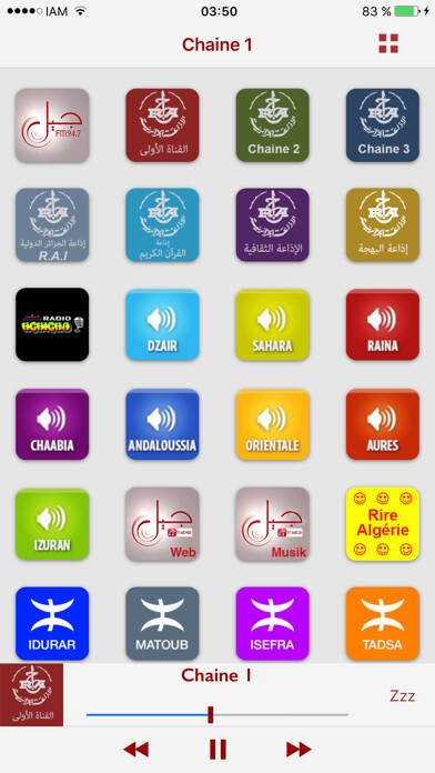 Emulate iPhone app Radio Algrie: Top Radios using MyAndroid