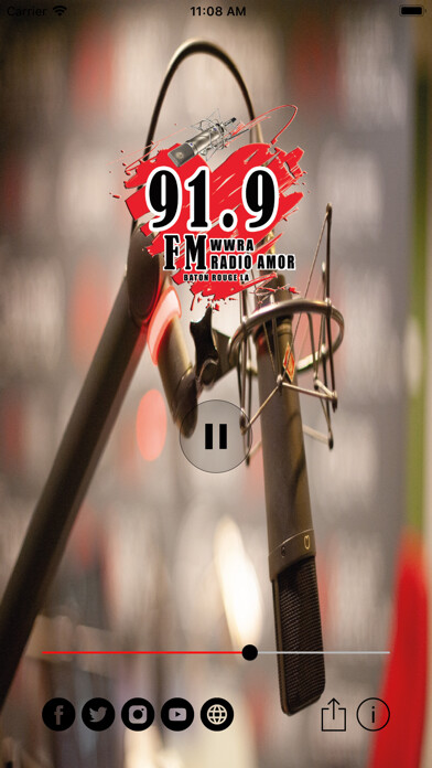 Emulate iPhone app Radio Amor 91.9 FM using MyAndroid
