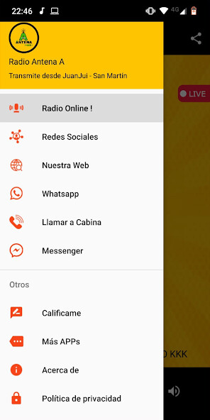 Run android online APK Radio Antena A Juanjui from MyAndroid or emulate Radio Antena A Juanjui using MyAndroid