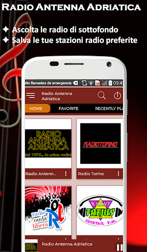 Run android online APK Radio Antenna Adriatica Italia from MyAndroid or emulate Radio Antenna Adriatica Italia using MyAndroid