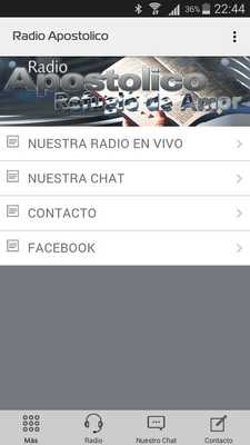 Emulate Android APK Radio Apostolica Refugio