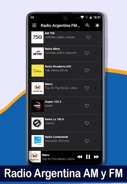 Emulate Android APK Radio Argentina - FM/AM Emulate Android APK Radio Argentina - FM/AM