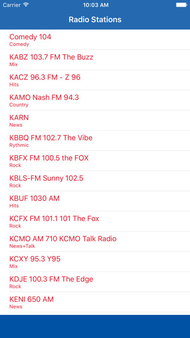 Emulate iPhone app Radio Arkansas FM - Streaming and listen to live online music, news show and American charts from the USA using MyAndroid Emulate iPhone app Radio Arkansas FM - Streaming and listen to live online music, news show and American charts from the USA using MyAndroid