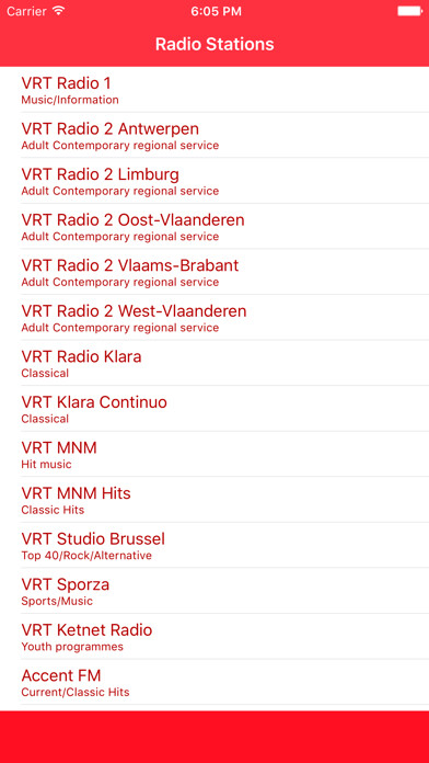Emulate iPhone app Radio Belgium FM - Streaming and listen to live online music, news show and Belgian charts musique from Belgique using MyAndroid Emulate iPhone app Radio Belgium FM - Streaming and listen to live online music, news show and Belgian charts musique from Belgique using MyAndroid