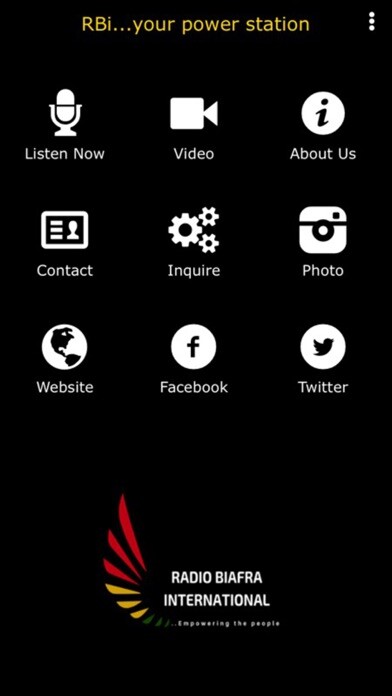 Emulate iPhone app RadioBiafraInt. using MyAndroid