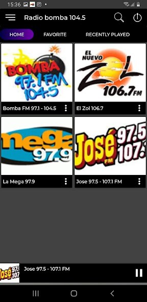 Run android online APK Radio Bomba 104.5 - 97.1 from MyAndroid or emulate Radio Bomba 104.5 - 97.1 using MyAndroid