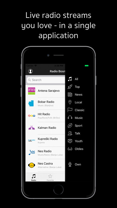Emulate iPhone app Radio Bosne - radio of Bosnia using MyAndroid Emulate iPhone app Radio Bosne - radio of Bosnia using MyAndroid