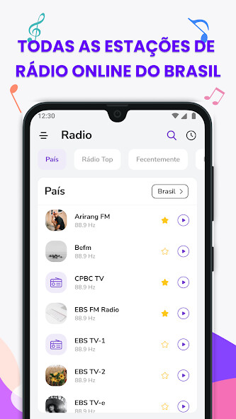 Run android online APK Radio Brazil - Internet Radio, FM Radio, AM Radio from MyAndroid or emulate Radio Brazil - Internet Radio, FM Radio, AM Radio using MyAndroid