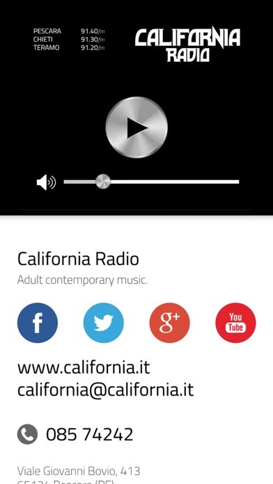 Emulate iPhone app Radio California using MyAndroid