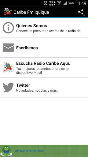 Run android online APK Radio Caribe Fm Iquique from MyAndroid or emulate Radio Caribe Fm Iquique using MyAndroid