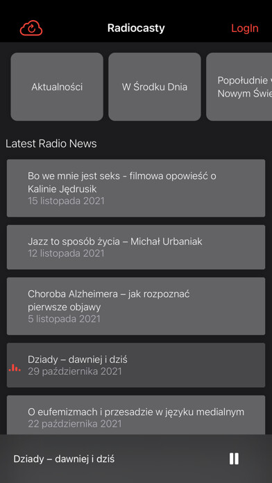 Emulate iPhone app Radiocasty using MyAndroid Emulate iPhone app Radiocasty using MyAndroid