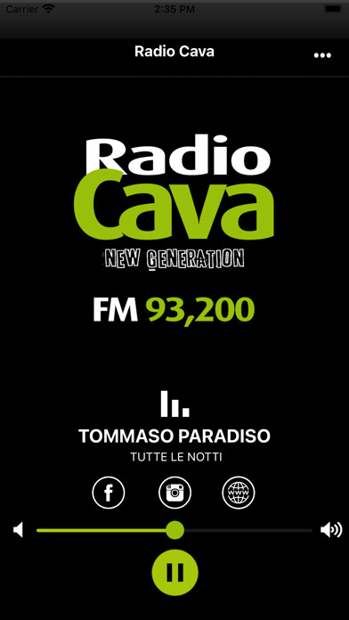 Emulate iPhone app Radio Cava New Generation using MyAndroid