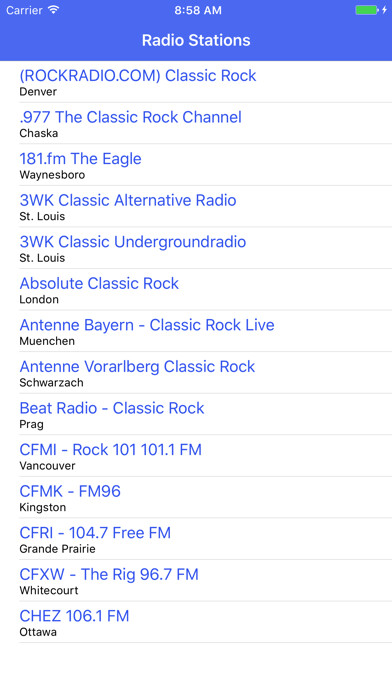Emulate iPhone app Radio Channel Classic Rock FM Online Streaming using MyAndroid Emulate iPhone app Radio Channel Classic Rock FM Online Streaming using MyAndroid