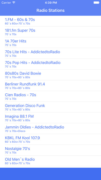 Emulate iPhone app Radio Channel Seventies FM Online Streaming using MyAndroid Emulate iPhone app Radio Channel Seventies FM Online Streaming using MyAndroid