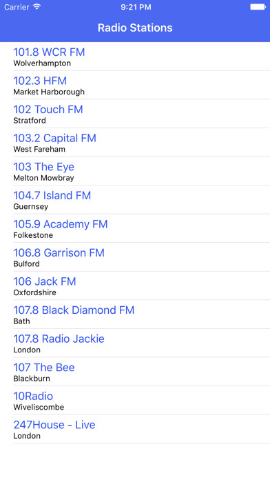 Emulate iPhone app Radio Channel UK FM Online Streaming using MyAndroid Emulate iPhone app Radio Channel UK FM Online Streaming using MyAndroid
