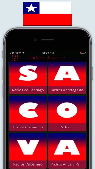 Emulate iPhone app Radio Chile / Chilean Radios Stations Online Live using MyAndroid