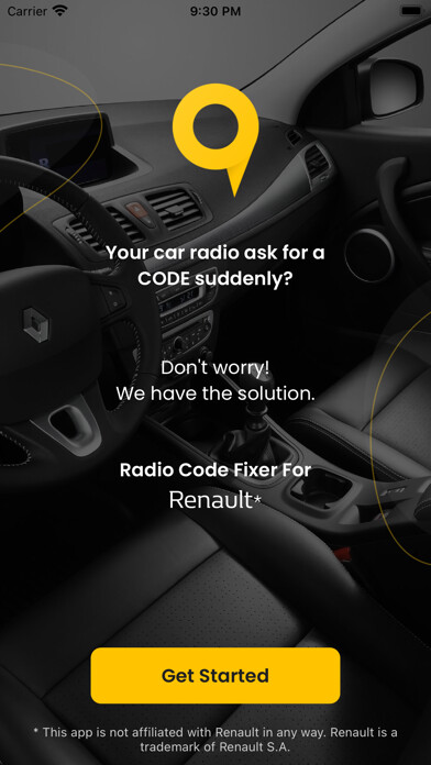 Emulate iPhone app Radio Code Fixer For Renault using MyAndroid
