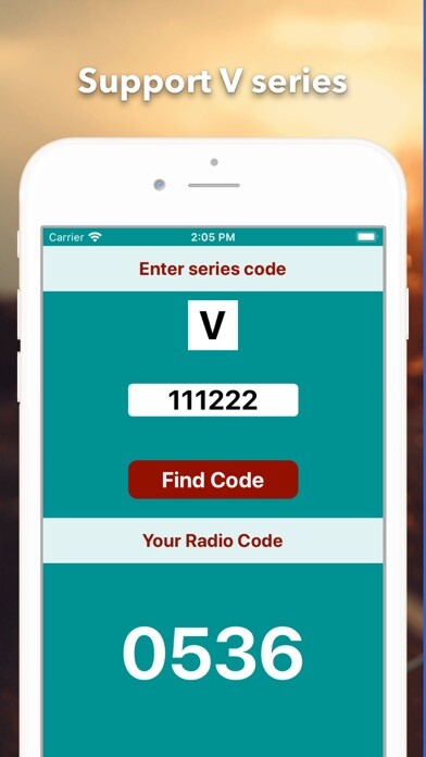 Emulate iPhone app Radio Code for Ford V Series using MyAndroid