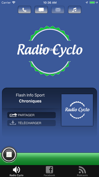 Emulate iPhone app Radio Cyclo using MyAndroid Emulate iPhone app Radio Cyclo using MyAndroid