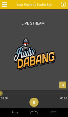 Emulate Android APK Radio Dabang KLVL1 Emulate Android APK Radio Dabang KLVL1