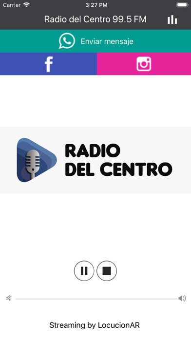 Emulate iPhone app Radio del Centro 99.5 FM using MyAndroid Emulate iPhone app Radio del Centro 99.5 FM using MyAndroid