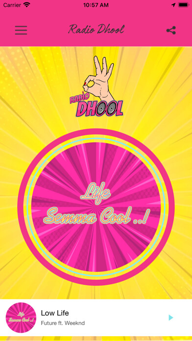 Emulate iPhone app Radio Dhool using MyAndroid