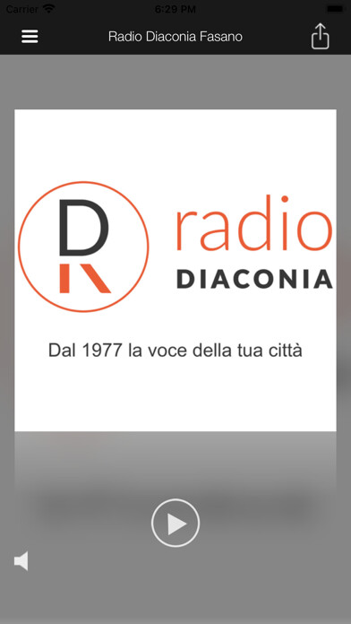 Emulate iPhone app Radio Diaconia Fasano using MyAndroid